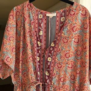 Floral Print Women's Top - Multicolor